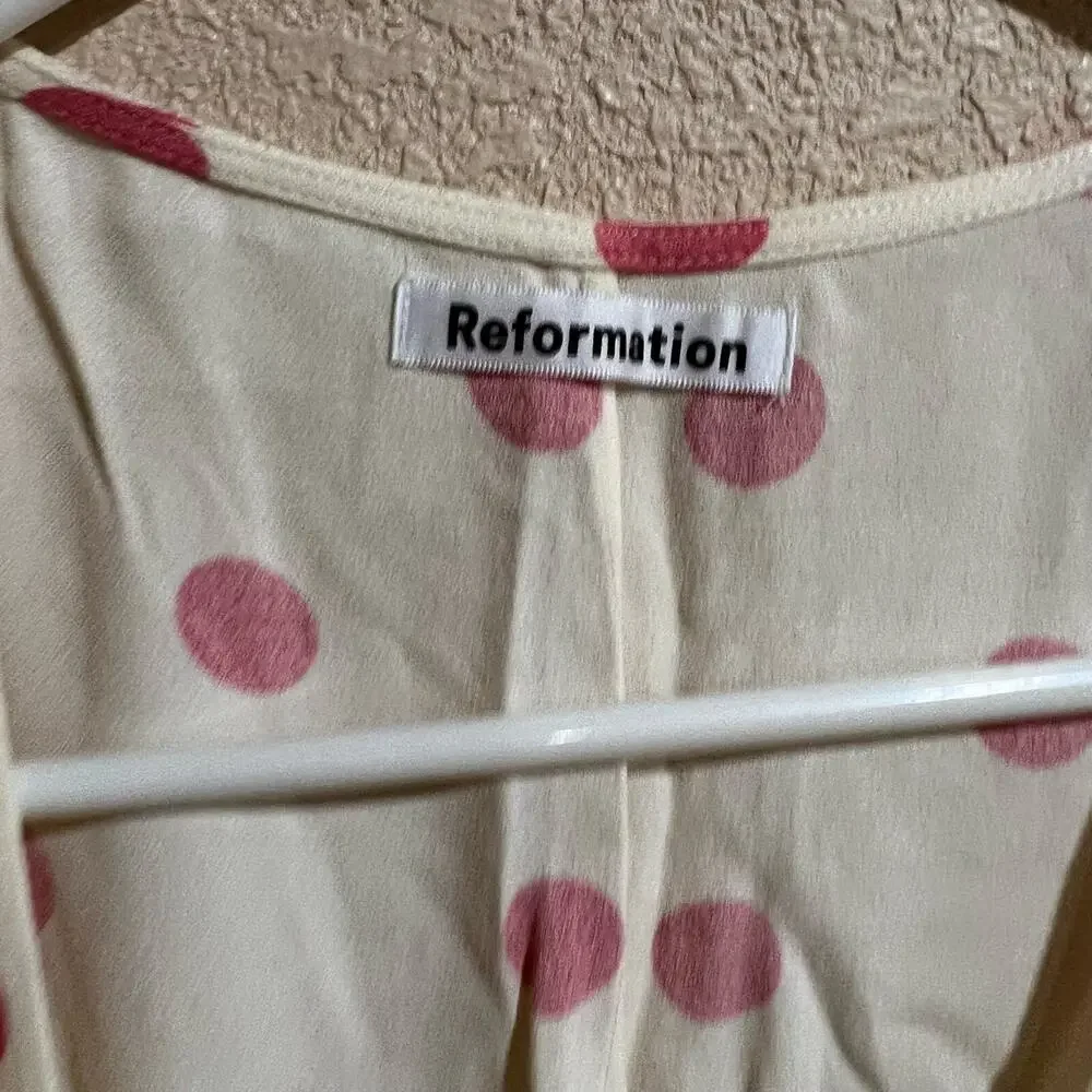 NWT Reformation Olince dress in Andie polka dots - Picture 4 of 6